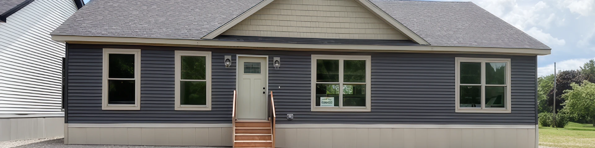Modular home model on display at Tri-County Homes